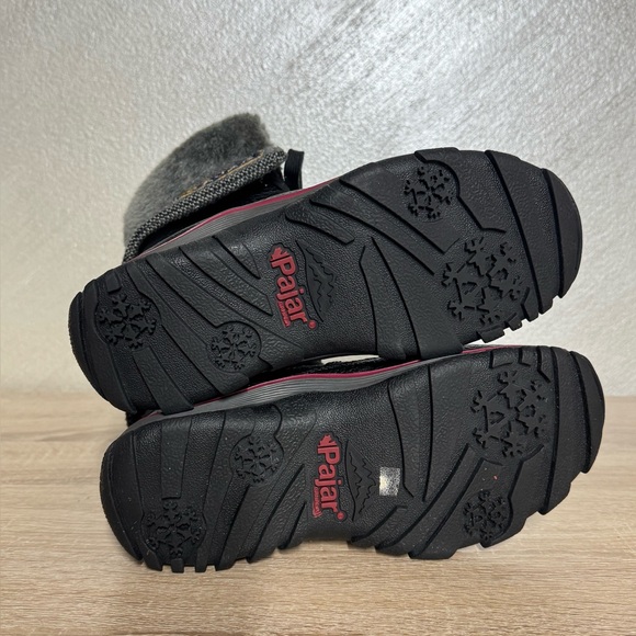 Pajar Canada Women 7-7.5 Alice Waterproof Winter Boots Black Tumbled Leather - Picture 6 of 14